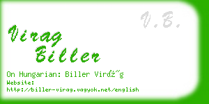 virag biller business card